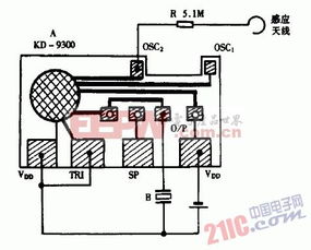 巧用kd9300作感應(yīng)測(cè)電筆電路圖